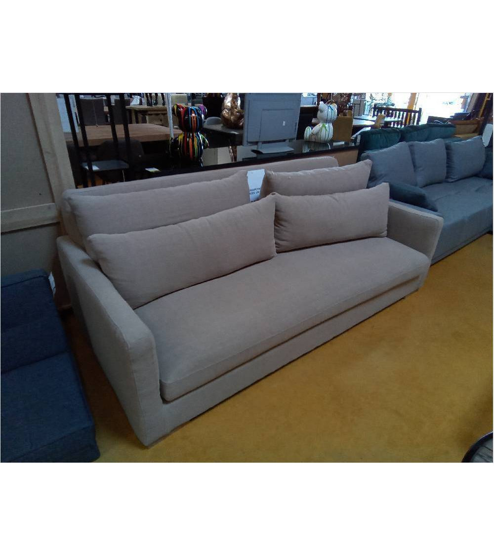 CANAPE FIXE 3 PLACES  LIN BEIGE