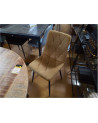 CHAISE TISSU JAUNE