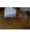 TABLE BASSE FER VERRE