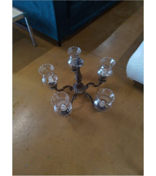 LUSTRE 5 BRANCHES COUPELLES