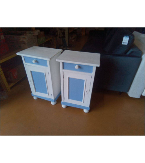 PAIRE DE CHEVETS PEINTS