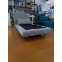 FAUTEUIL CONVERTIBLE GRIS URIBIA