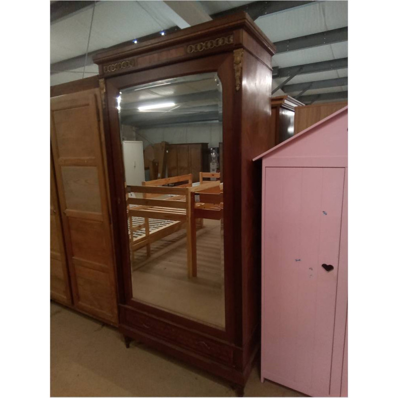 ARMOIRE 1 PORTE MIROIR