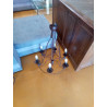 LUSTRE FER FORGE 6 BRANCHES