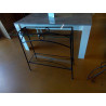 CONSOLE FER FORGE VERRE