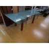 TABLE FER VERRE ALLONGES 47CM