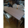 TABLE BAR 140CM FACON CHENE BRUN