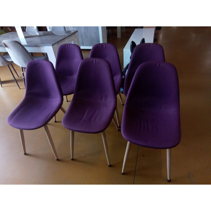 LOT DE 6 CHAISES