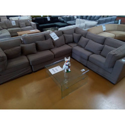 SALON D ANGLE GRIS ARDOISE