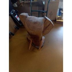 SCULPTURE TETE ELEPHANT