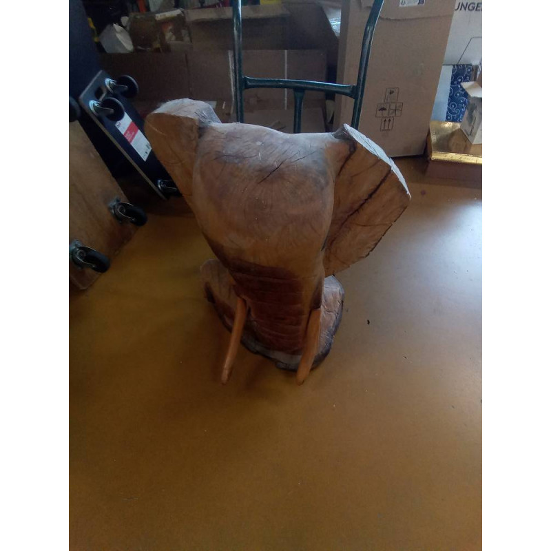 SCULPTURE TETE ELEPHANT
