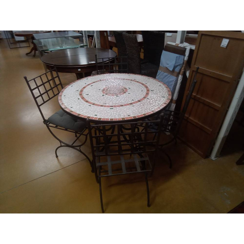 TABLE DE JARDIN 4 CHAISES