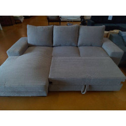 CANAPE ANGLE GAUCHE NEVADA TAUPE CONVERTIBLE