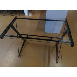 BUREAU PLATEAU VERRE