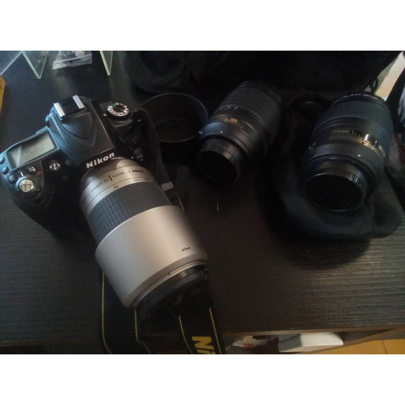 APPAREIL PHOTO NIKON D90 AF70/300  AF18/105 AFS 60MM