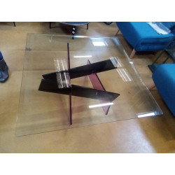 TABLE BASSE VERRE PLEXIGLAS 
