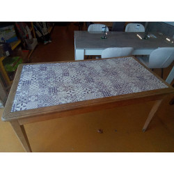 TABLE MOTIF MOSAÏQUE 