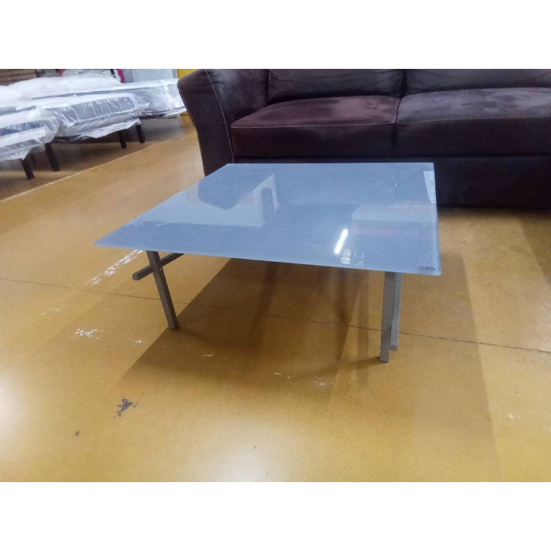 TABLE BASSE PLATEAU VERRE