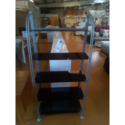 ÉTAGÈRE EN VERRE NOIR