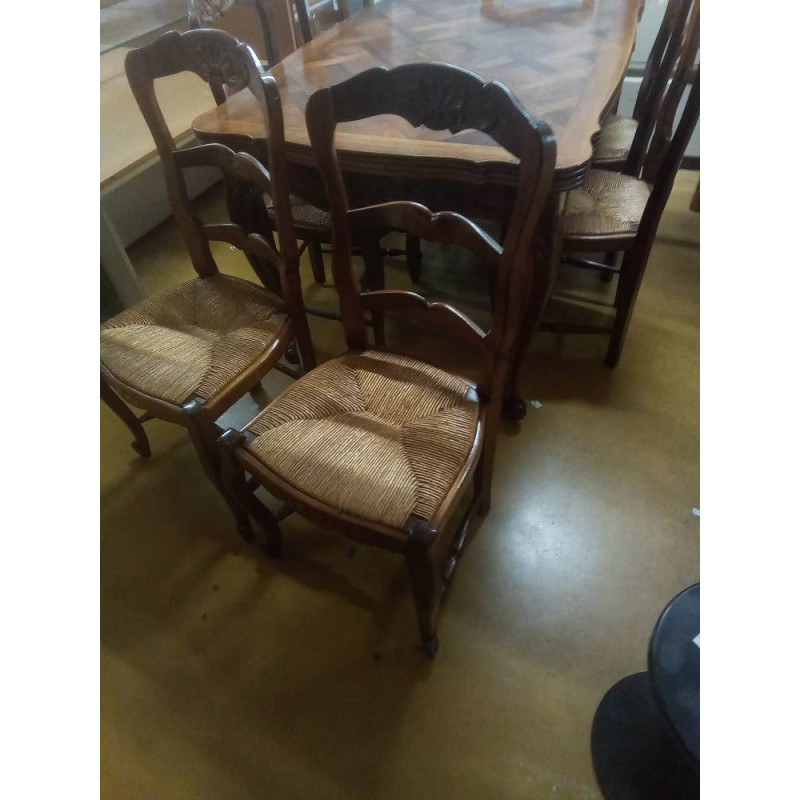 LOT DE 4 CHAISES ST LXV