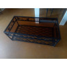 TABLE BASSE FER VERRE