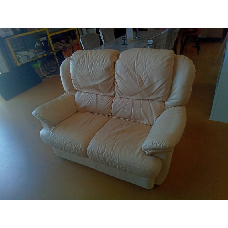 CANAPE 2 PLACES CUIR 