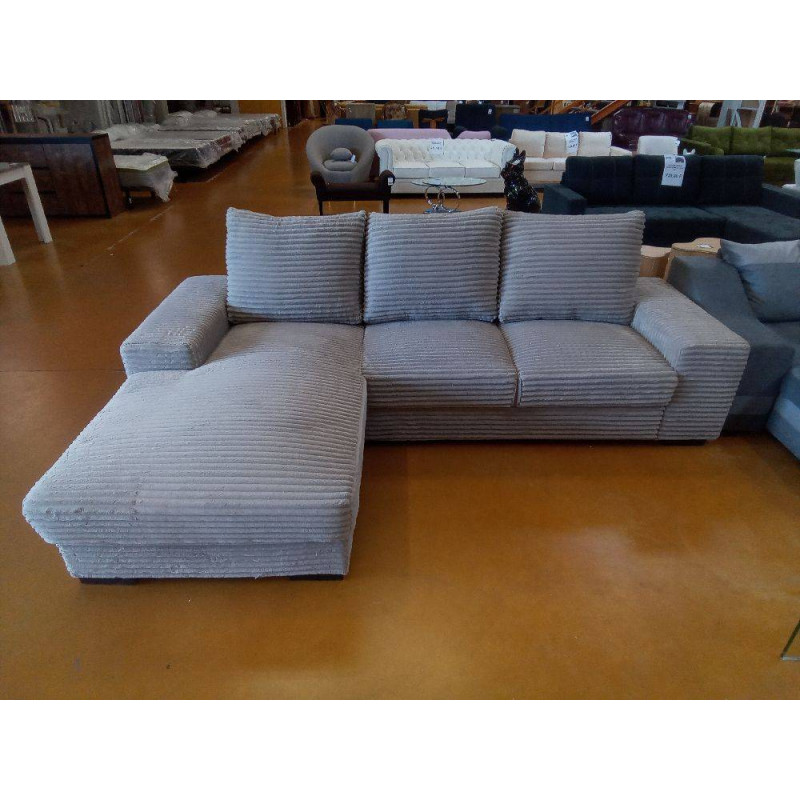CANAPE ANGLE GAUCHE NEVADA TAUPE CONVERTIBLE