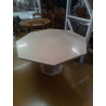 TABLE OCTOGONALE TRAVERTIN 