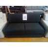 CANAPÉ 3 PLACES CONVERTIBLE EXPRESS EN VELOURS GRIS ANTHRACITE - COUCHAGE À LATTES LARGES 140 CM - M