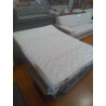 CANAPÉ 3 PLACES CONVERTIBLE EXPRESS EN VELOURS GRIS ANTHRACITE - COUCHAGE À LATTES LARGES 140 CM - M
