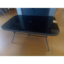 TABLE FER VERRE