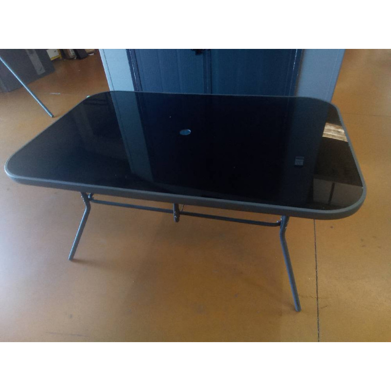 TABLE FER VERRE