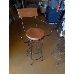 TABOURET ROTATIF FER PLEIN...