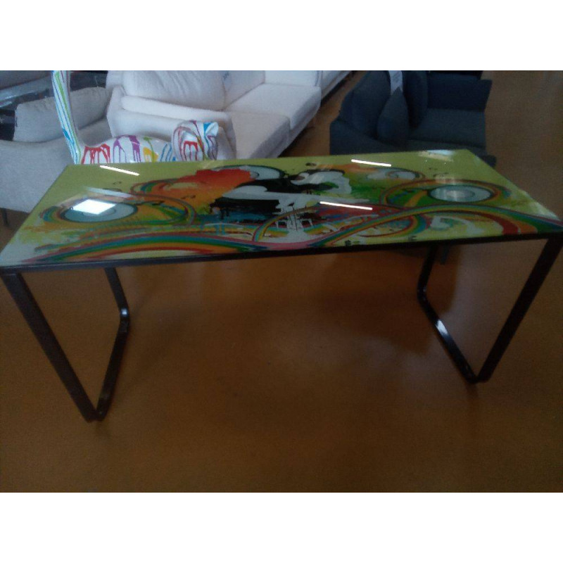 BUREAU FER VERRE