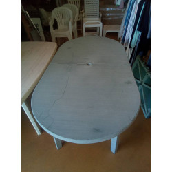 TABLE DE JARDIN OVALE VERTE...