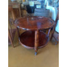 TABLE BASSE RONDE 2 PLATEAUX 