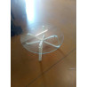 TABLE BASSE RONDE EN VERRE