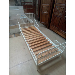 LIT FER BLANC 80*200 SOMMIER 