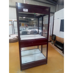 VITRINE 4 PORTES COULISSANTES 